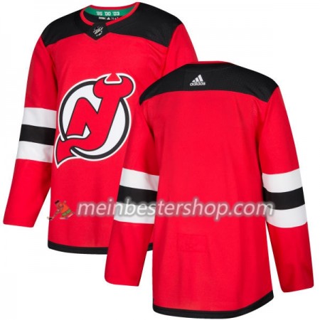 New Jersey Devils Blank Adidas 2017-2018 Rot Trikot Authentic - Herren